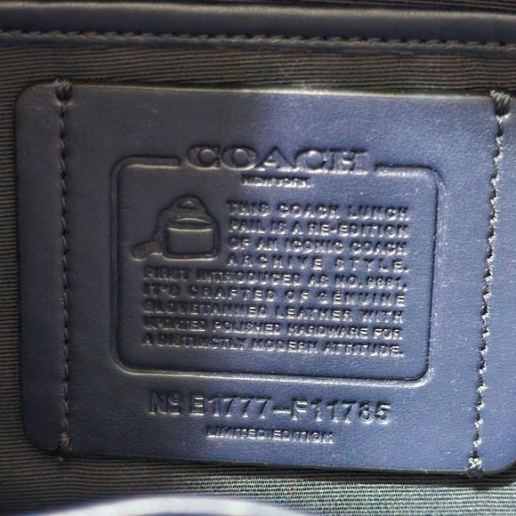 Coach Lunchbox Satchel Crossbody Purse with Top Handle, Vintage Archive Revival - Picture 7 of 7